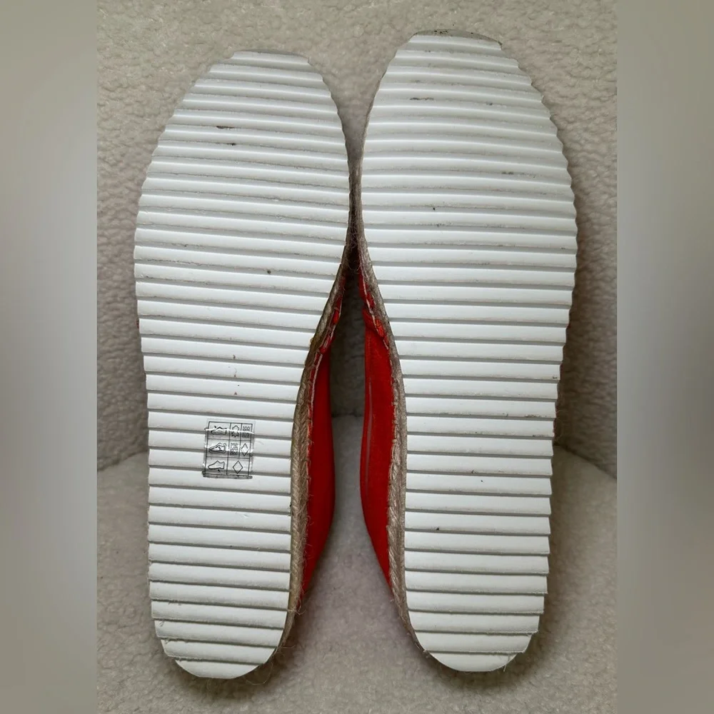 Karl Lagerfeld Paris Alaine espadrilles orange‎ slip-on loafer spring summer 9